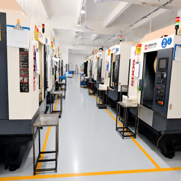 CNC milling machine workshop